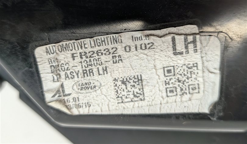 Thumbnail 9: 14-17 RANGE ROVER SPORT L405 L494 REAR LEFT DRIVER UPPER QUARTER TAILLIGHT