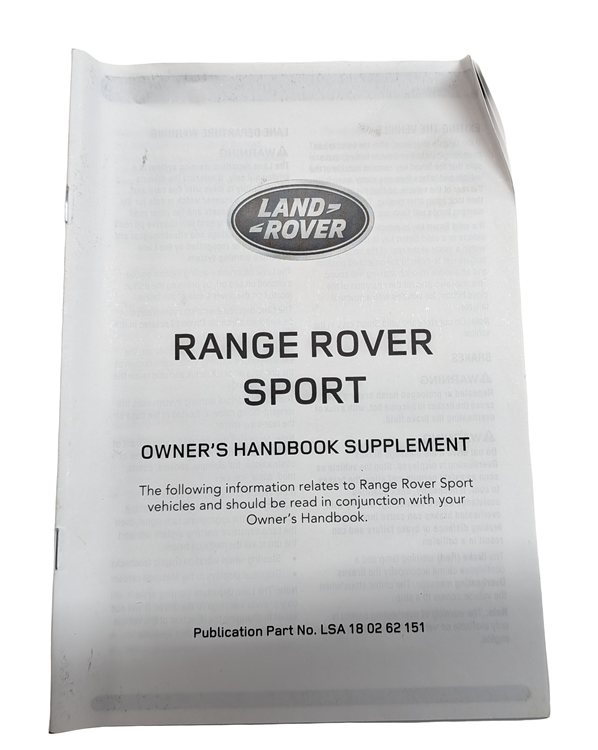 Thumbnail 4: 15 RANGE ROVER SPORT L494 3.0L SUPER (306PS AJ126) OWNER'S MANUAL BOOKLET SET/5