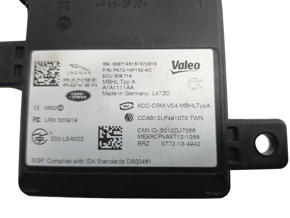 Thumbnail 7: 15-17 RANGE ROVER SPORT EVOQUE (L494 L538) REAR BLIND SPOT RADAR SENSOR MODULE
