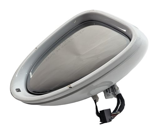 Thumbnail 3: 15-19 PORSCHE MACAN (95B) RIGHT PASSENGER PFOLD BLIND SPOT DOOR MIRROR (White)