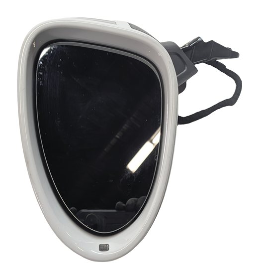 15-19 PORSCHE MACAN (95B) LEFT DRIVER PFOLD BLIND SPOT DOOR MIRROR (White)
