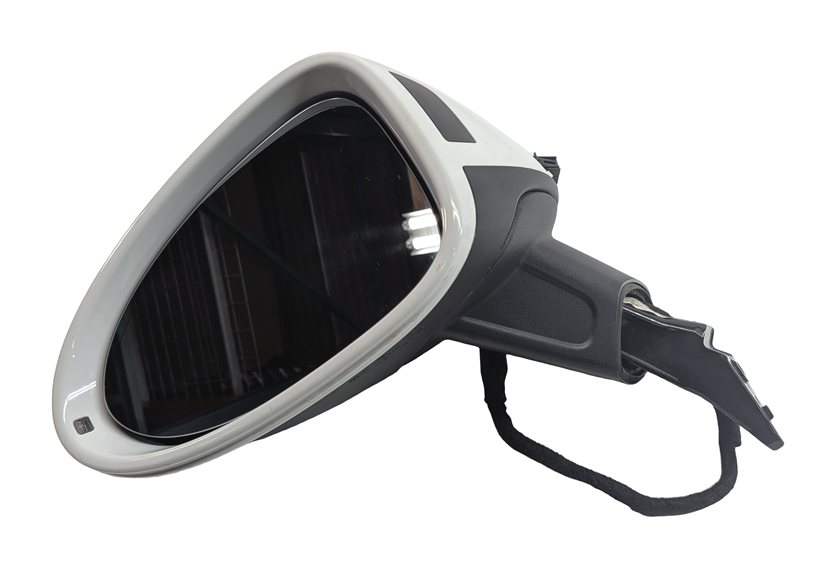 Thumbnail 2: 15-19 PORSCHE MACAN (95B) LEFT DRIVER PFOLD BLIND SPOT DOOR MIRROR (White)