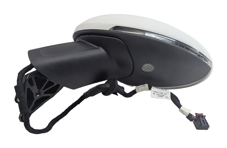 Thumbnail 5: 15-19 PORSCHE MACAN (95B) LEFT DRIVER PFOLD BLIND SPOT DOOR MIRROR (White)