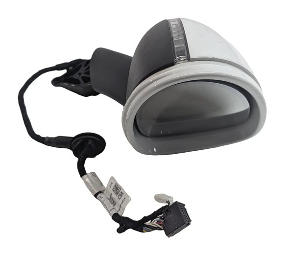 Thumbnail 6: 15-19 PORSCHE MACAN (95B) LEFT DRIVER PFOLD BLIND SPOT DOOR MIRROR (White)