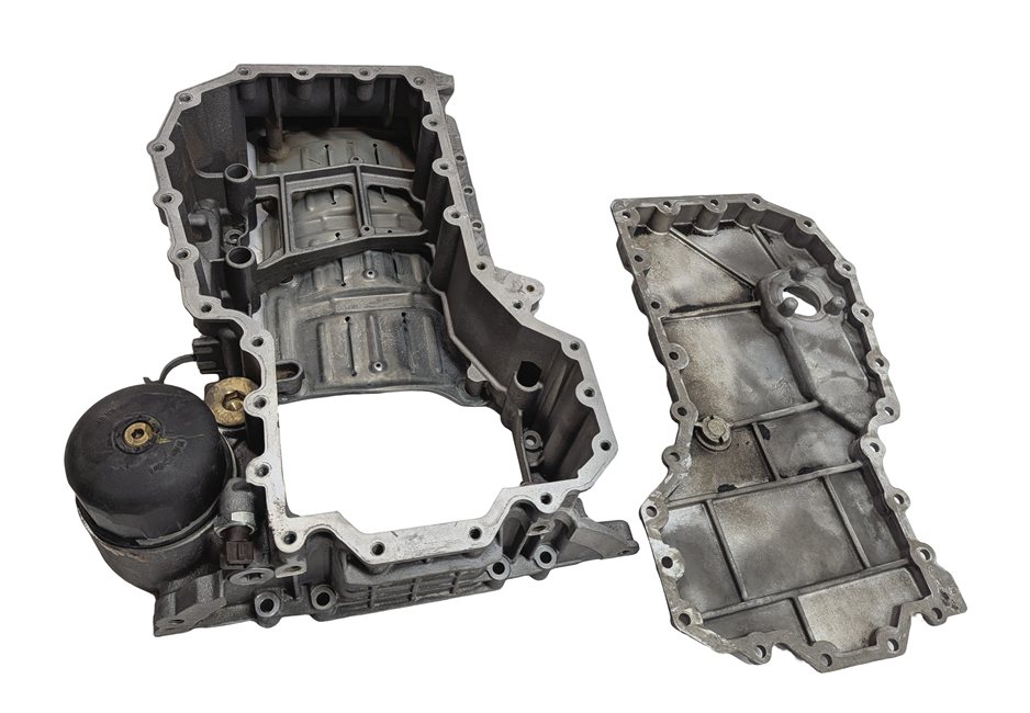 Thumbnail 4: 11-12  BMW ACTIVE HYBRID 7 F04 4.4L N63 TWIN TURBO UPPER & LOWER ENGINE OIL PAN