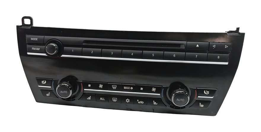 Thumbnail 2: 2009-2010 BMW 750i 760i (F01 F02) AM/FM STEREO FACE PLATE w/ TEMPERATURE CONTROL