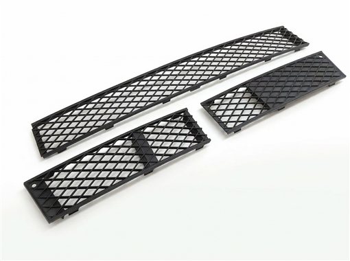 09-12 BMW 7 (F01 F02) FRONT LOWER LEFT RIGHT CENTER BUMPER AIR VENT GRILLE SET/3