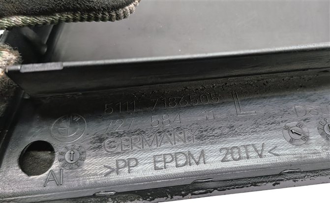 Thumbnail 6: 09-12 BMW 7 (F01 F02) FRONT LOWER LEFT RIGHT CENTER BUMPER AIR VENT GRILLE SET/3