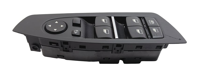 Thumbnail 4: 09-15 BMW 740i 750i 760i B7 (F01) DRIVER WINDOW SWITCH w/ SHADE & P-FOLD (BLACK)
