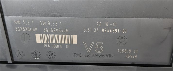 Thumbnail 9: 09-11 BMW 740i 750i 760i B7 (F01 F02 F04) MAIN PRIMARY BODY CONTROL MODULE BCM