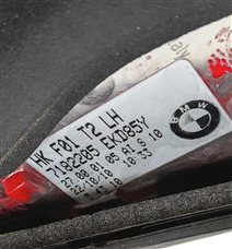 Thumbnail 7: 09-12 BMW 740i 750i 760i B7 (F01) REAR LEFT INNER TRUNK LID TAILLIGHT LIGHT LAMP
