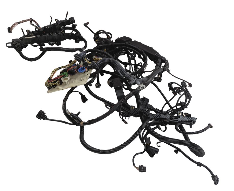 Thumbnail 3: 2011 BMW 750LI (F01) 4.4L N63 HYBRID ENGINE MOTOR WIRE WIRING HARNESS LOOM