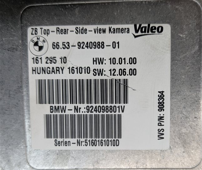 Thumbnail 8: 2010-2017 BMW 3 4 5 6 7 SERIES (F01 F10 F30 F32 F82) SURROUND VIEW CAMERA MODULE