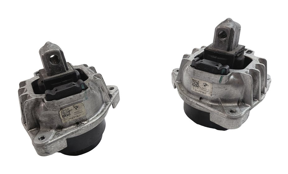 Thumbnail 7: 2011 BMW 750LI (F01) 4.4L N63 HYBRID ENGINE MOTOR SUPPORT MOUNT SET/2