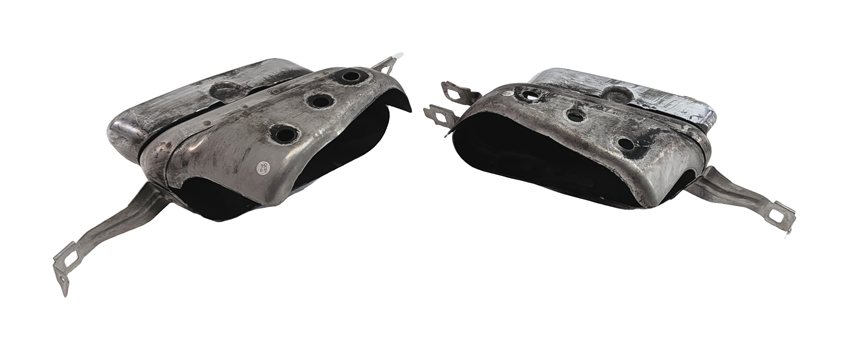 Thumbnail 2: 2011 BMW 750LI (F01) 4.4L N63 HYBRID REAR MUFFLER EXHAUST PIPE TIP SET/2(CHROME)