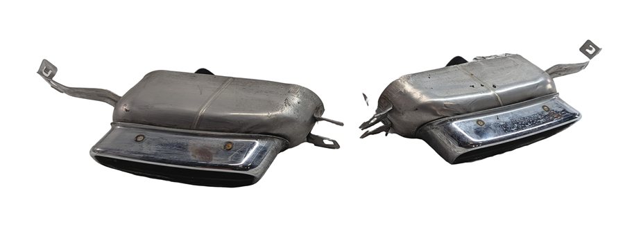 Thumbnail 6: 2011 BMW 750LI (F01) 4.4L N63 HYBRID REAR MUFFLER EXHAUST PIPE TIP SET/2(CHROME)