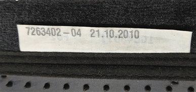 Thumbnail 5: 2011 BMW 750LI (F01) REAR LEFT or RIGHT FLOOR FOOT REST PAD CUSHION (BLACK)