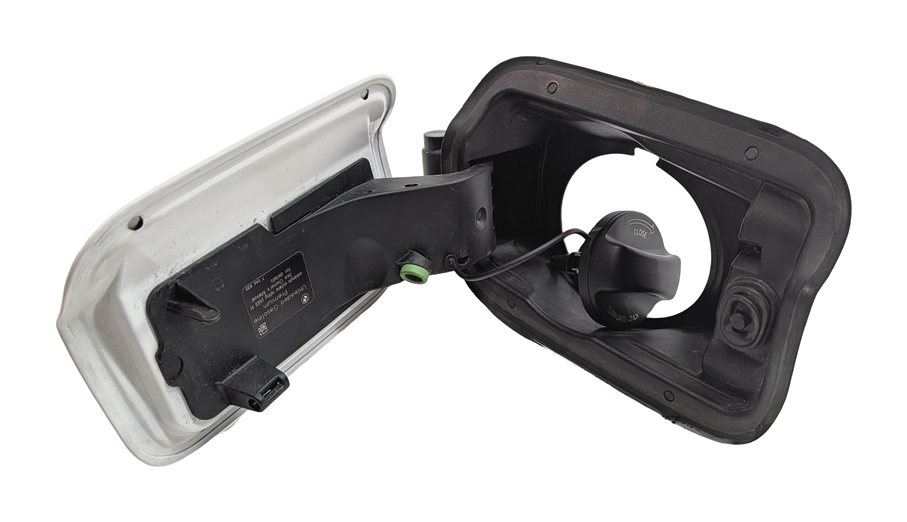 Thumbnail 6: 09-15 BMW 740Li 750Li 760Li B7 LWB F02 FUEL DOOR COVER w/HOUSING CAP (White)