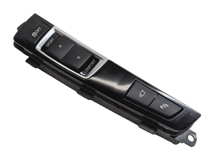 2011 BMW 750LI (F01) PARK ASSIST CAMERA DRIVE MODE TRACTION CONTROL SWITCH PANEL