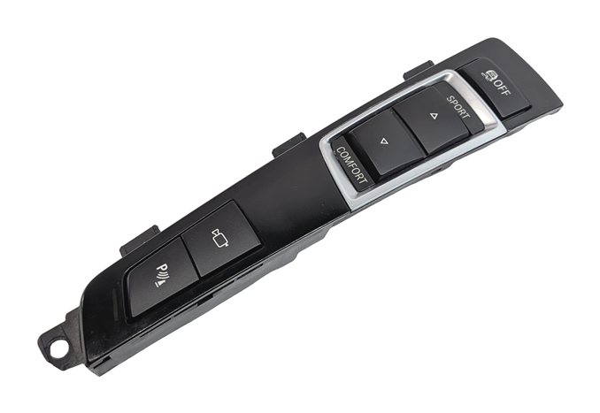 Thumbnail 3: 2011 BMW 750LI (F01) PARK ASSIST CAMERA DRIVE MODE TRACTION CONTROL SWITCH PANEL