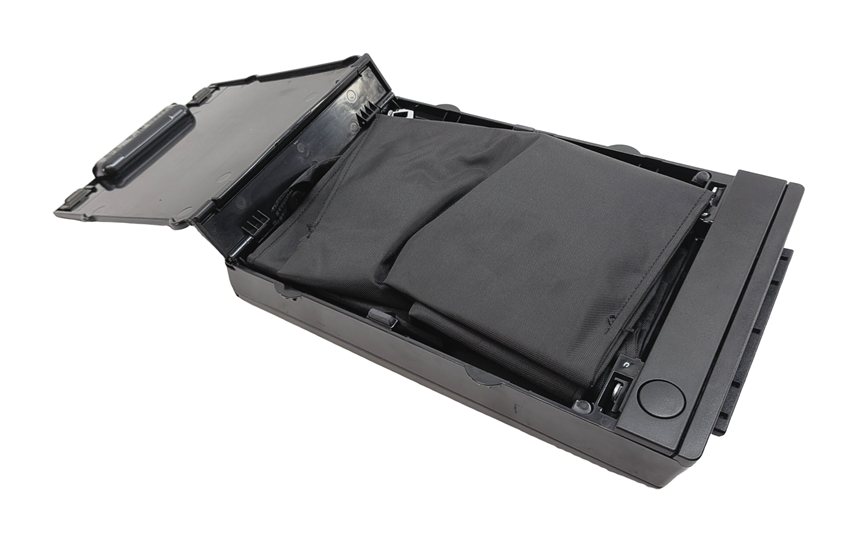 Thumbnail 4: 2011 BMW 750LI F01 REAR CENTER SEAT FOLDING ARMREST CUPHOLDER w/ SKI BAG (Black)