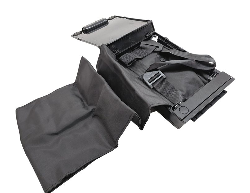 Thumbnail 5: 2011 BMW 750LI F01 REAR CENTER SEAT FOLDING ARMREST CUPHOLDER w/ SKI BAG (Black)