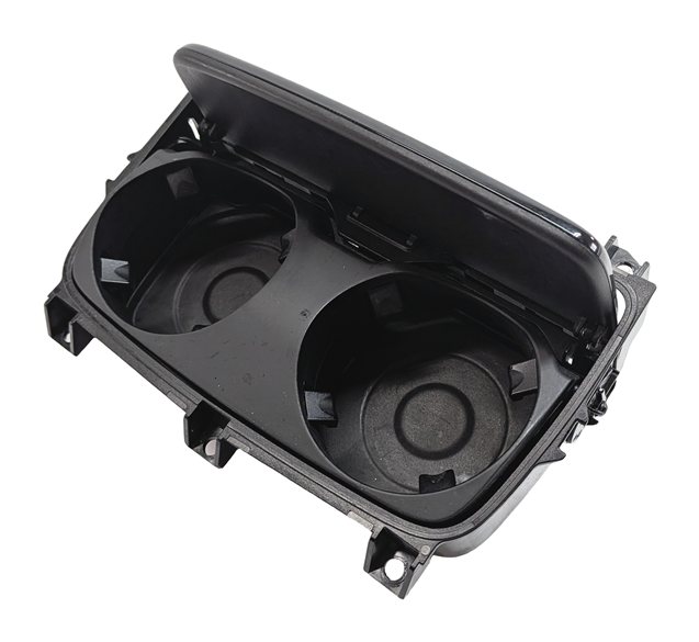 2011 BMW 750LI F01 FRONT CENTER CONSOLE DUAL CUPHOLDER ASSEMBLY (ASH ANTRHACITE)