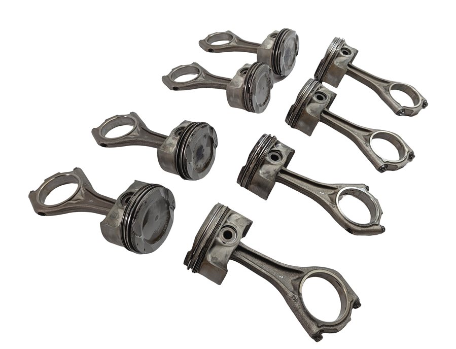 2011 BMW 750LI (F01) 4.4L N63 HYBRID ENGINE PISTON & CONNECTING ROD SET/8