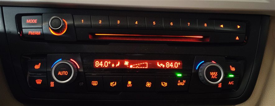 Thumbnail 2: 14-16 BMW 2 3 4 SERIES (F30 F32) A/C HEATER TEMPERATURE CLIMATE & RADIO CONTROL