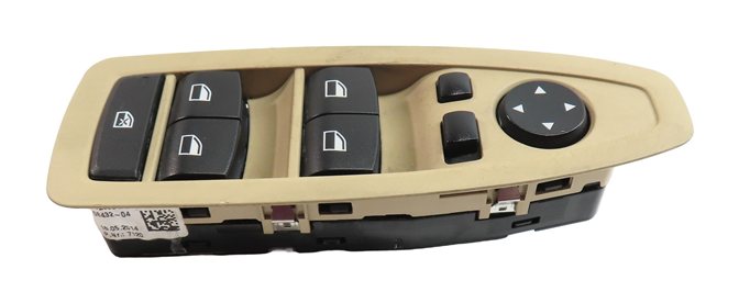 Thumbnail 3: 2012-2019 BMW 3 4 M3 X3 X4 SERIES FRONT LEFT DRIVER WINDOW SWITCH P-FOLD (BEIGE)