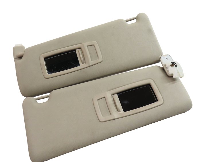 12-19 BMW 3 4 SERIES (F30 F31 F32 F33) FRONT LEFT & RIGHT SUNVISOR SET (Beige)