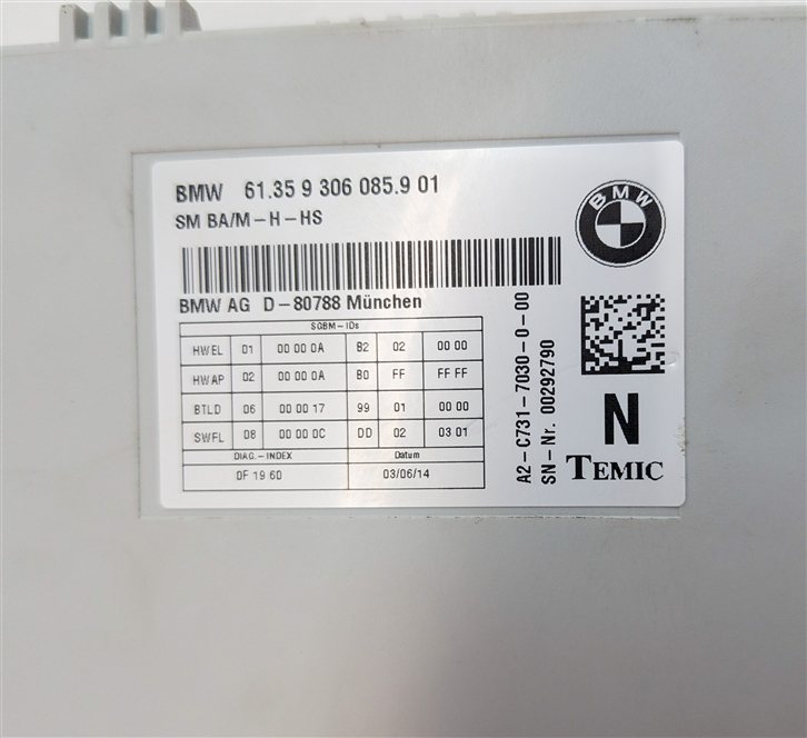 Thumbnail 7: 14-19 BMW 328i 330i 335i 428i 430i 440i M3 M4 X5 X6 FRONT MEMORY SEAT MODULE