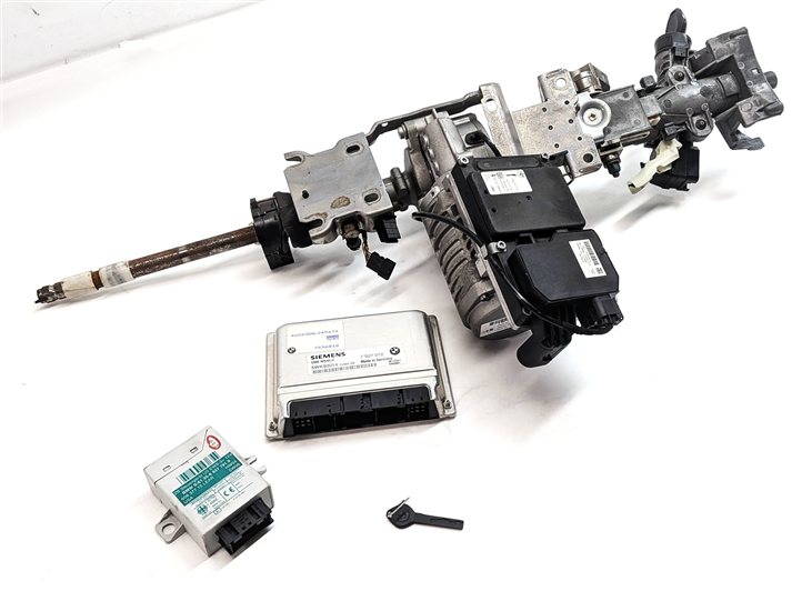 2004 BMW Z4 (E85) STEERING COLUMN DME ECU EWS IMMOBILIZER IGNITION LOCK KEY SET