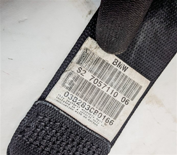 Thumbnail 6: 2003-2008 BMW Z4 (E85) RIGHT FRONT PASSENGER SEATBELT RETRACTOR (Black)