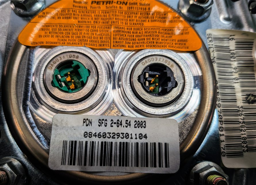 Thumbnail 8: 2003-2008 BMW Z4 (E85) LEFT FRONT DRIVER 3-SPOKE STEERING WHEEL AIRBAG AIR BAG