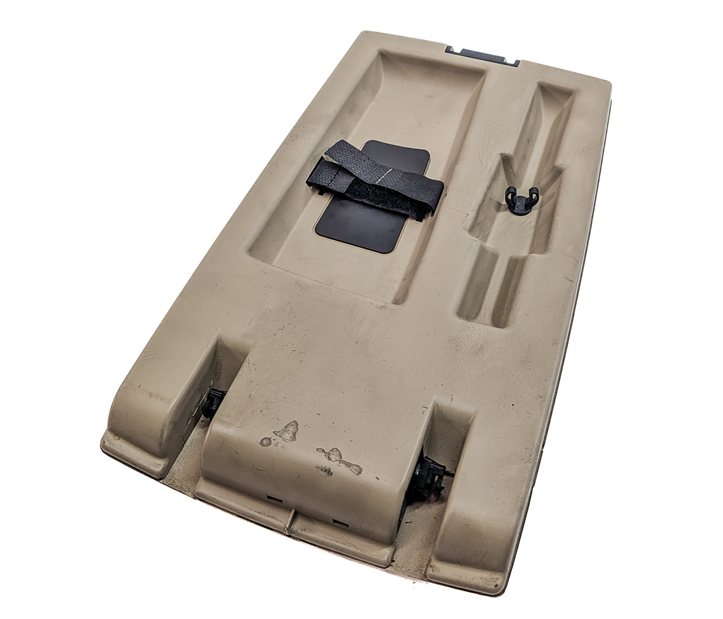 Thumbnail 6: 2003-2008 BMW Z4 E85 CONVERTIBLE FRONT CENTER CONSOLE ARMREST LID COVER (Beige)