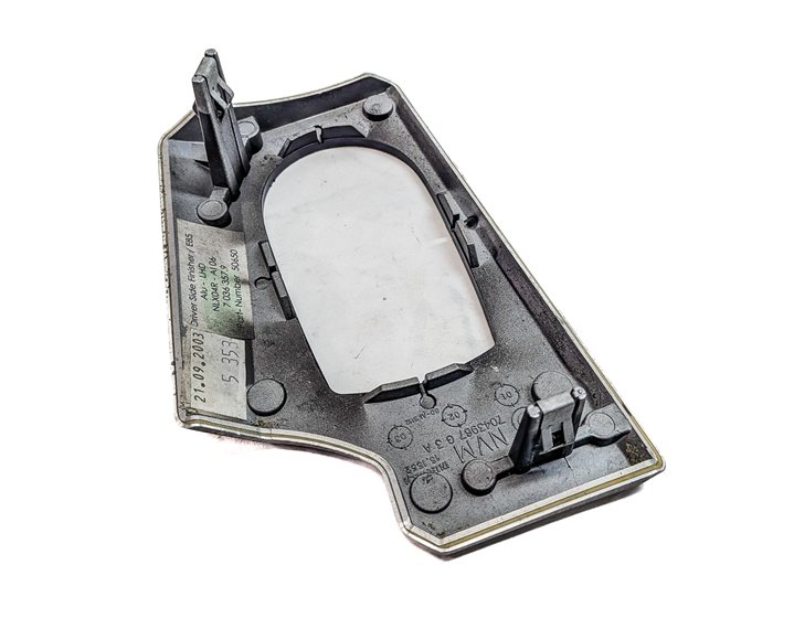 Thumbnail 6: 2004 BMW Z4 (E85) FRONT LEFT DRIVER DASH HEADLIGHT SWITCH TRIM BEZEL (Aluminum)