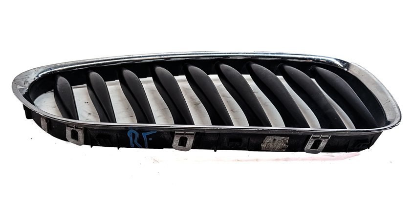 Thumbnail 3: 2003-2008 BMW Z4 (E85) RIGHT FRONT PASSENGER SIDE BUMPER GRILLE (BLACK / CHROME)