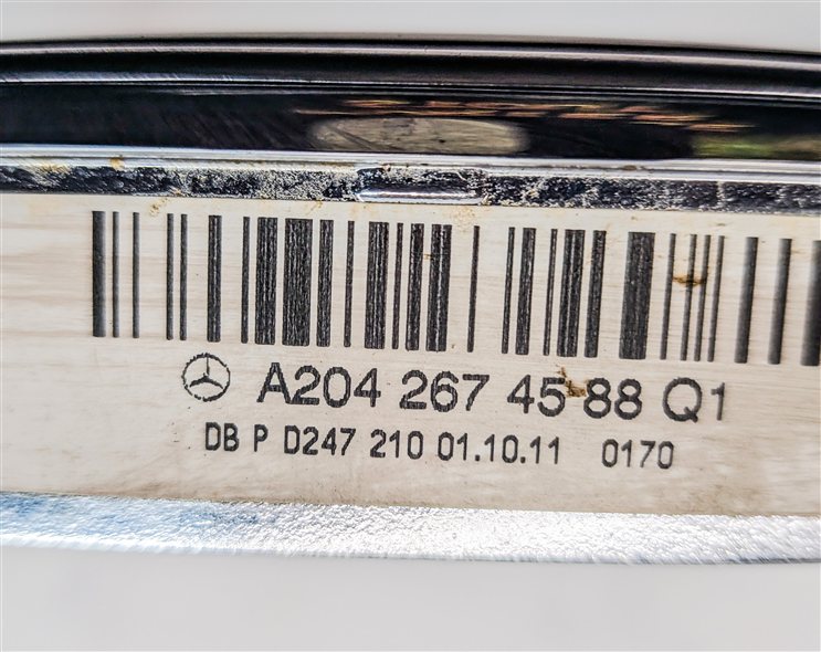 Thumbnail 8: 2012 MERCEDES C250 (W204) CENTER CONSOLE AUTOMATIC SHIFT TRIM BEZEL (ALUMINUM)