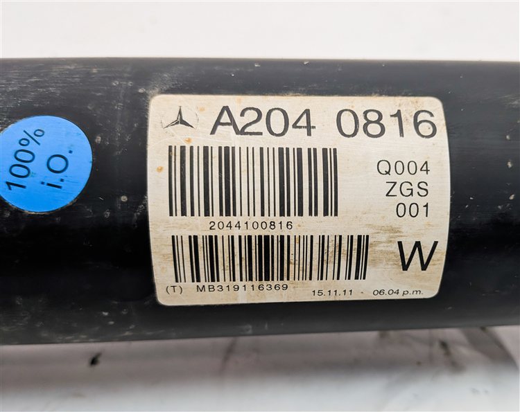 Thumbnail 5: 11-13 MERCEDES E350 (W212) DIESEL REAR DRIVESHAFT DRIVELINE DRIVE LINE SHAFT
