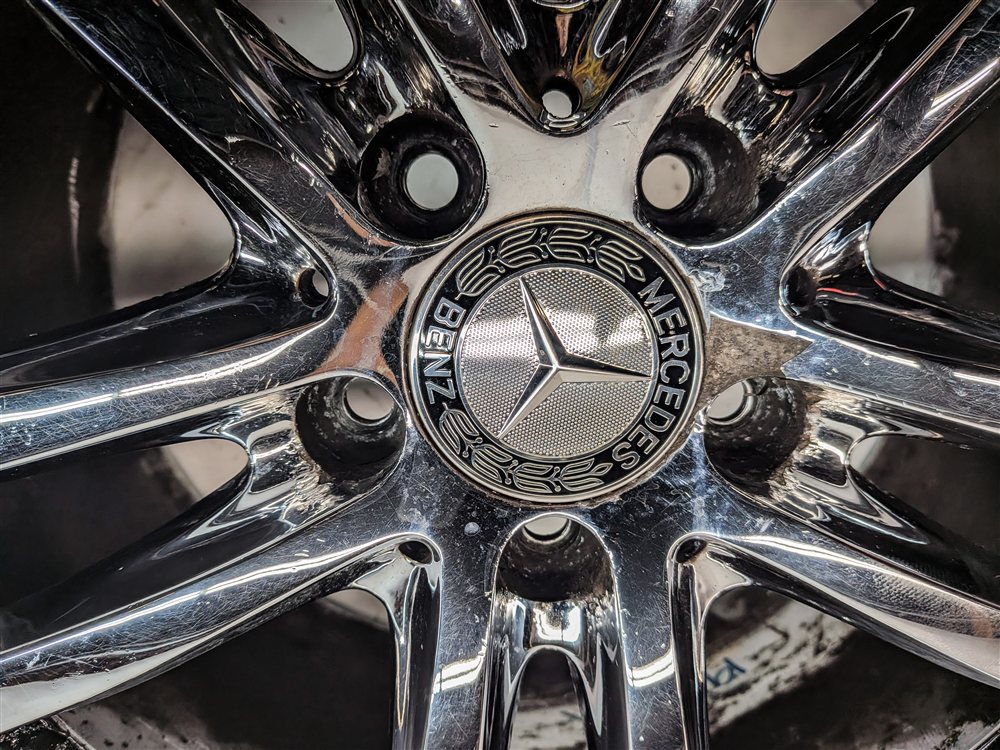 Thumbnail 7: 12-14 MERCEDES C CLASS (W204) 17x8.5 ALUMINUM 10-SPOKE WHEEL RIM (CHROME)