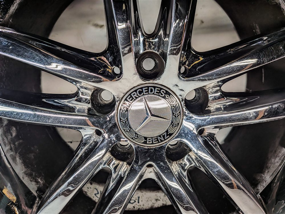 Thumbnail 7: 12-14 MERCEDES C CLASS (W204) 17x8.5 ALUMINUM 10-SPOKE WHEEL RIM (CHROME)
