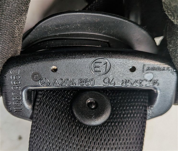 Thumbnail 8: 12-14 MERCEDES C250 C300 C350 (W204) RIGHT PASSENGER SEATBELT RETRACTOR (Black)