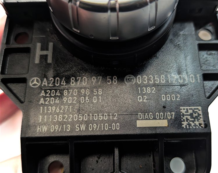 Thumbnail 8: 2012-2015 MERCEDES C E GLK (W204 W212 X204) iDRIVE MULTIMEDIA SWITCH KNOB BUTTON