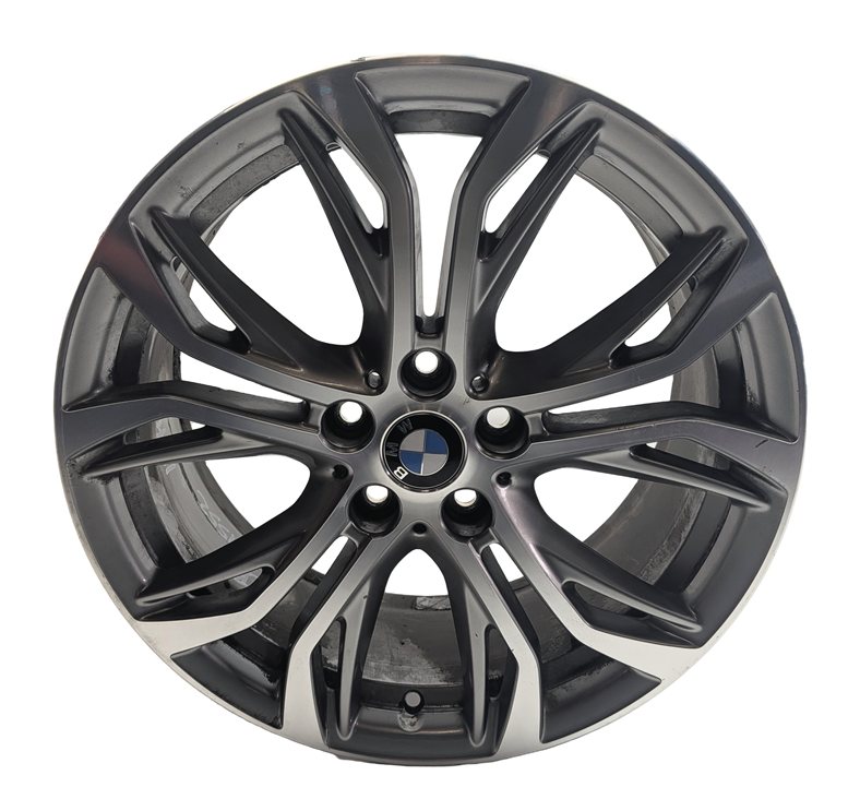 Thumbnail 2: 16-23 BMW X1 X2 (F48 F39) 18x7.5 INCH 5 TWIN Y SPOKE 10 SPOKE WHEEL RIM (GRAY)