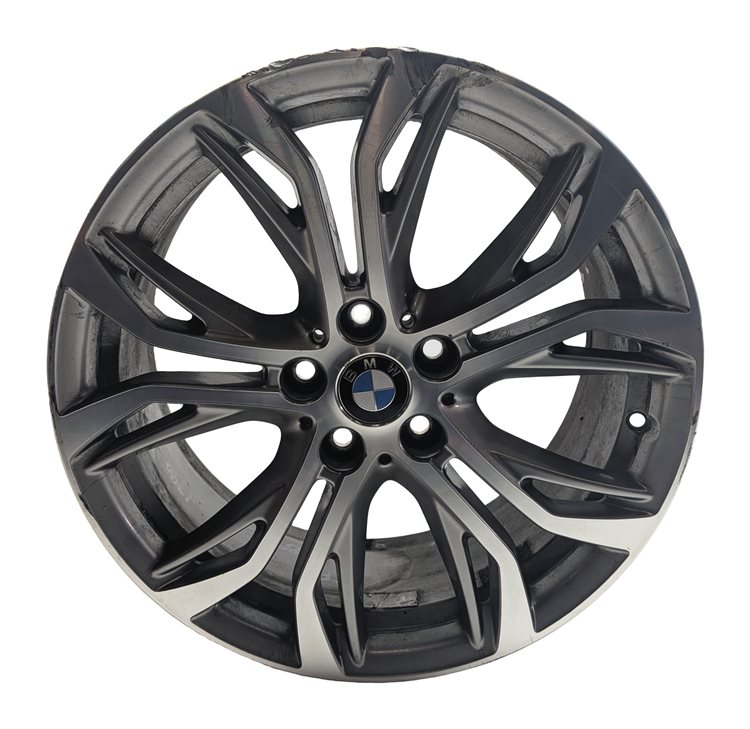 Thumbnail 2: 16-23 BMW X1 X2 (F48 F39) 18x7.5 INCH 5 TWIN Y SPOKE 10 SPOKE WHEEL RIM (GRAY)