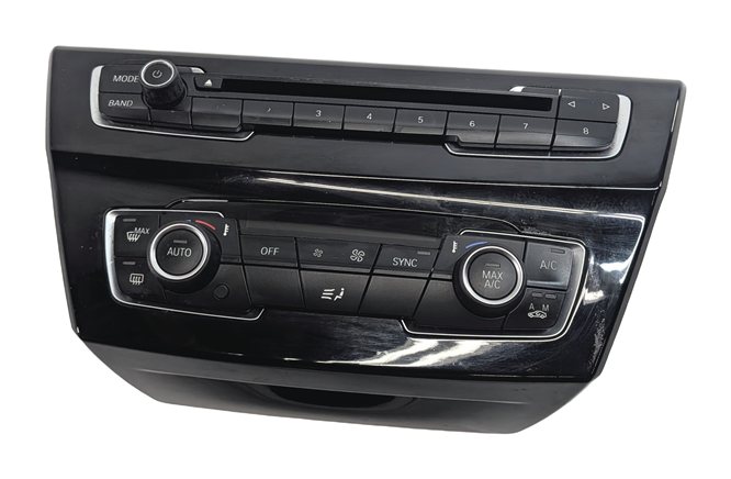 Thumbnail 2: 2016 BMW X1 (F48) FRONT HEAT AIR AC HVAC CLIMATE CONTROL PANEL w/ RADIO CONTROLS