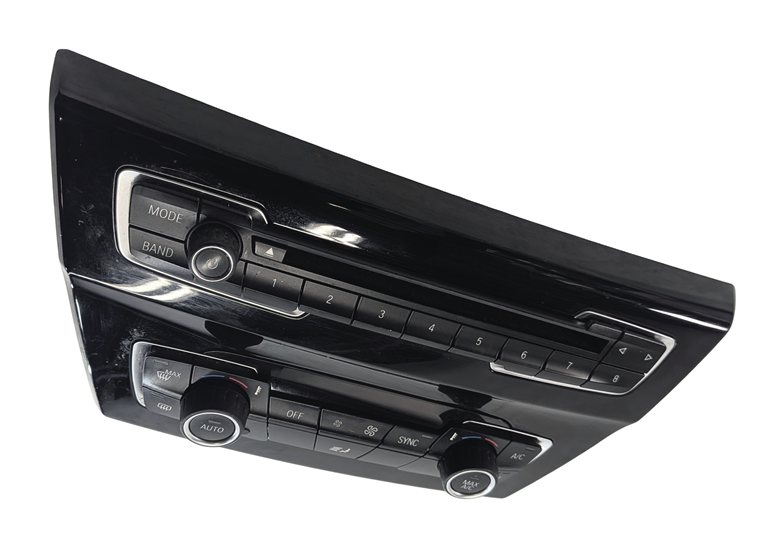 Thumbnail 4: 2016 BMW X1 (F48) FRONT HEAT AIR AC HVAC CLIMATE CONTROL PANEL w/ RADIO CONTROLS