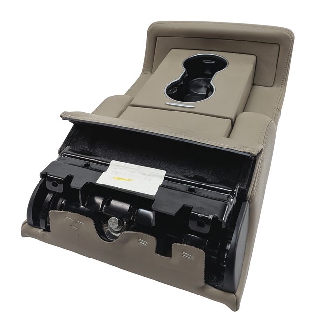 Thumbnail 2: 16-17 RANGE ROVER L405 REAR 2ND ROW CENTER SEAT BACK ARMREST CUPHOLDER (Almond)