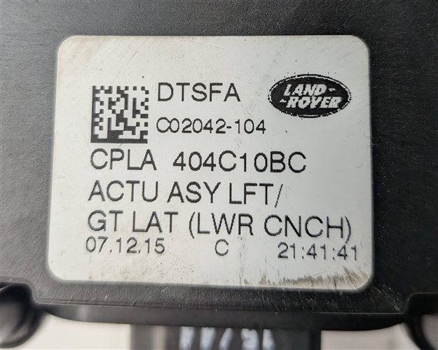 Thumbnail 5: 2016 RANGE ROVER (L405) REAR RIGHT TRUNK LIFTGATE HATCH LID LOCK LATCH ACTUATOR